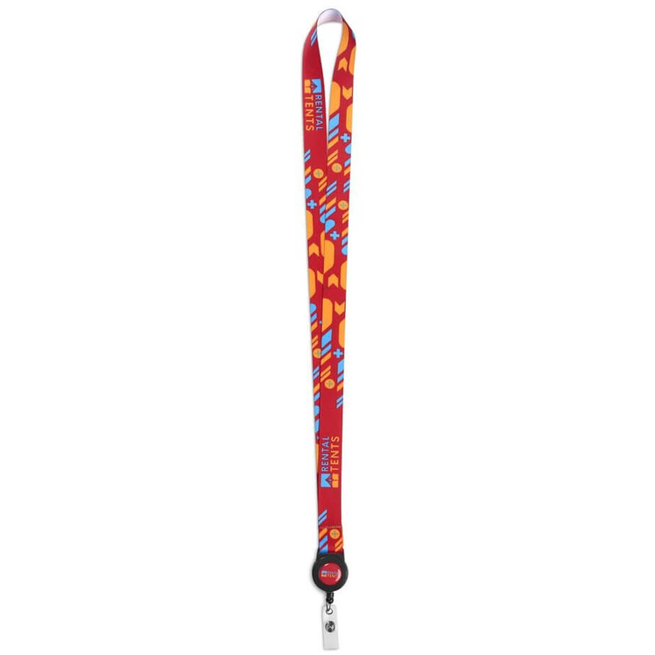 Altitude Badge Reel Single-Sided Satin Lanyard image